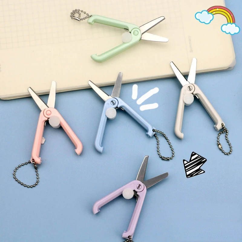 Portable Mini Folding Scissors Can Be Used As A Key Chain Decoration  Fashion Gadget