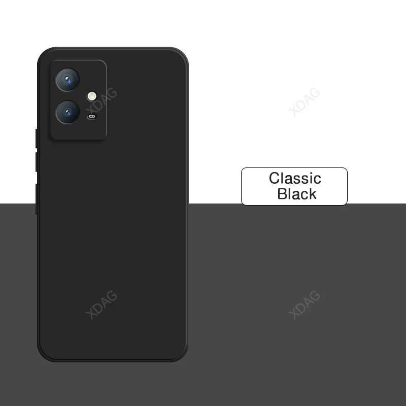 Elegant Silicone Phone Case with Camera Protection - Soft Original Back Cover Classic Shell