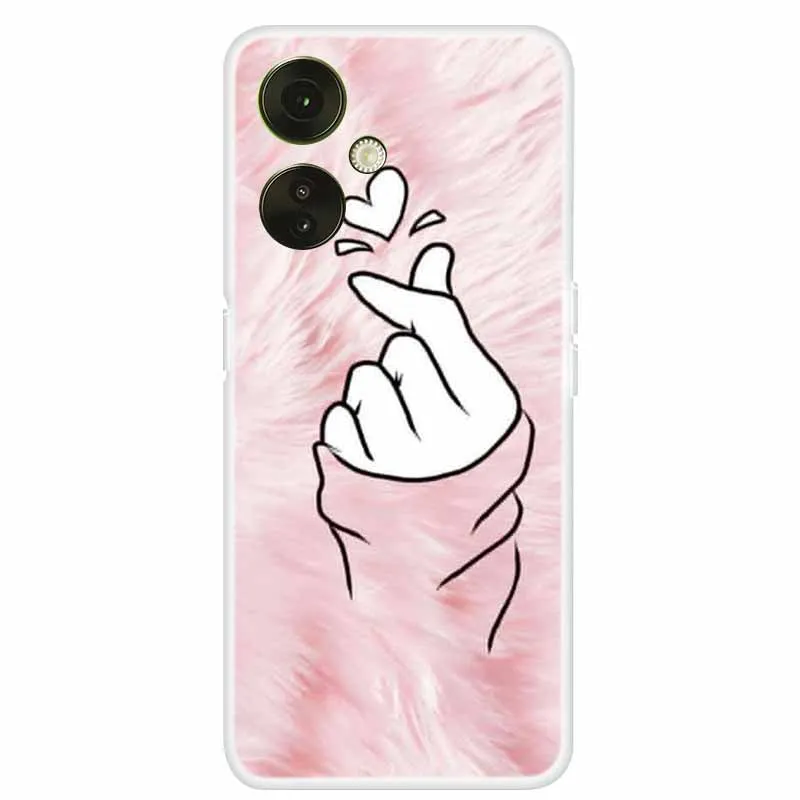 Clear TPU Soft Silicone Phone Case with Adorable Cats Design for OnePlus Nord CE 3 Lite 5G