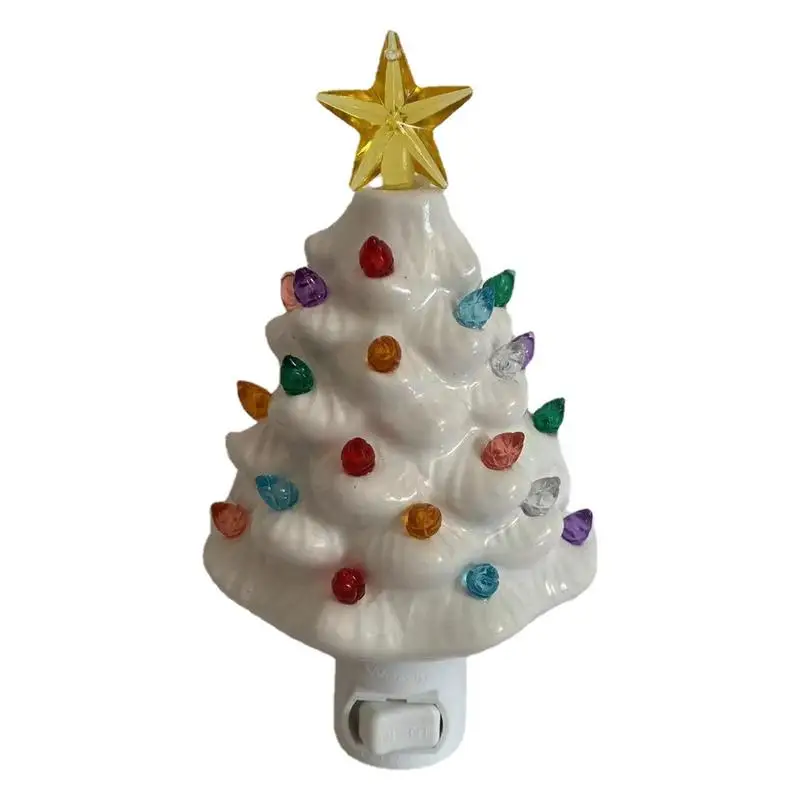 

Porcelain Christmas Tree with Light Halloween Decoration Lights Outdoor Decorative Plug In Christmas Decor for Indoor Outdoor