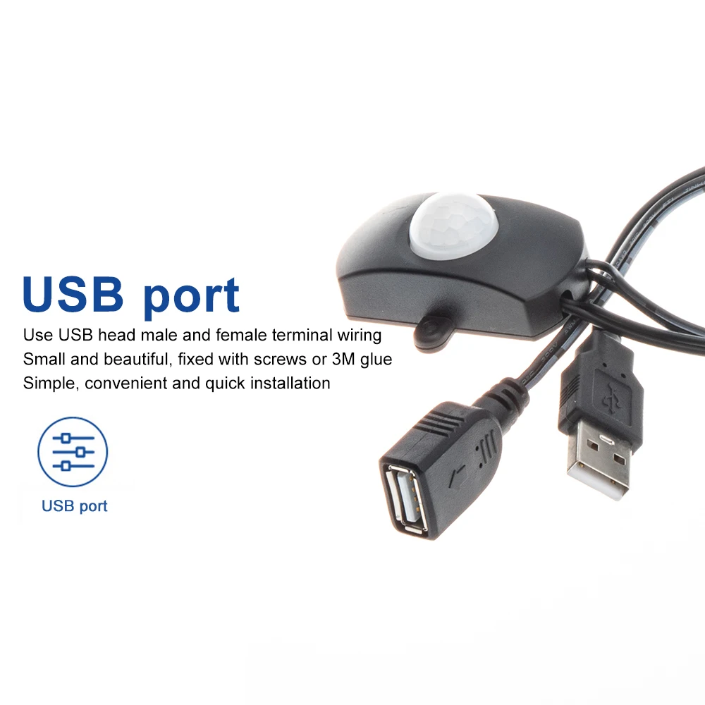 USB Motion Detection Sensor Switch DC 5V-24V PIR Infrared Human Presence Sensor For Lighting motion detector,motion sensor,human presence sensor