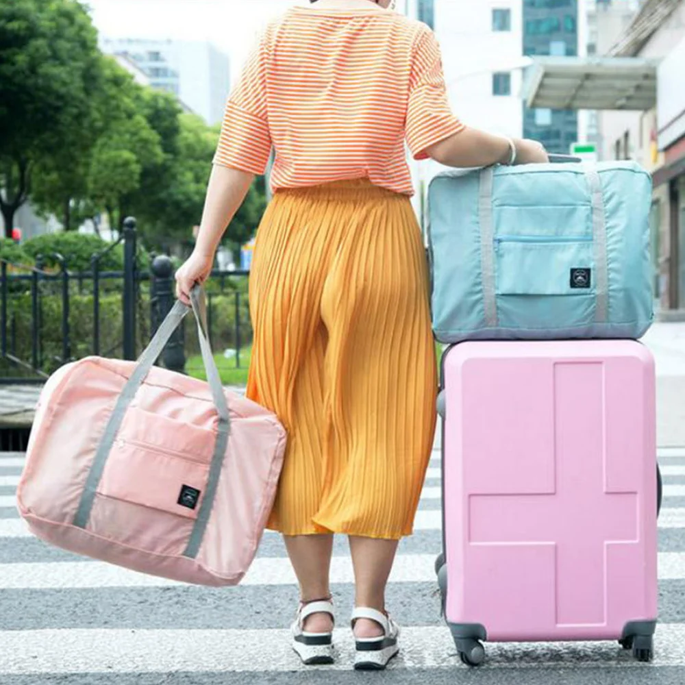 

Waterproof Travel Bag Nylon Foldable Unisex Large Capacity Bag Luggage Women Handbags Luggage Shopping Bags Travel Accessories