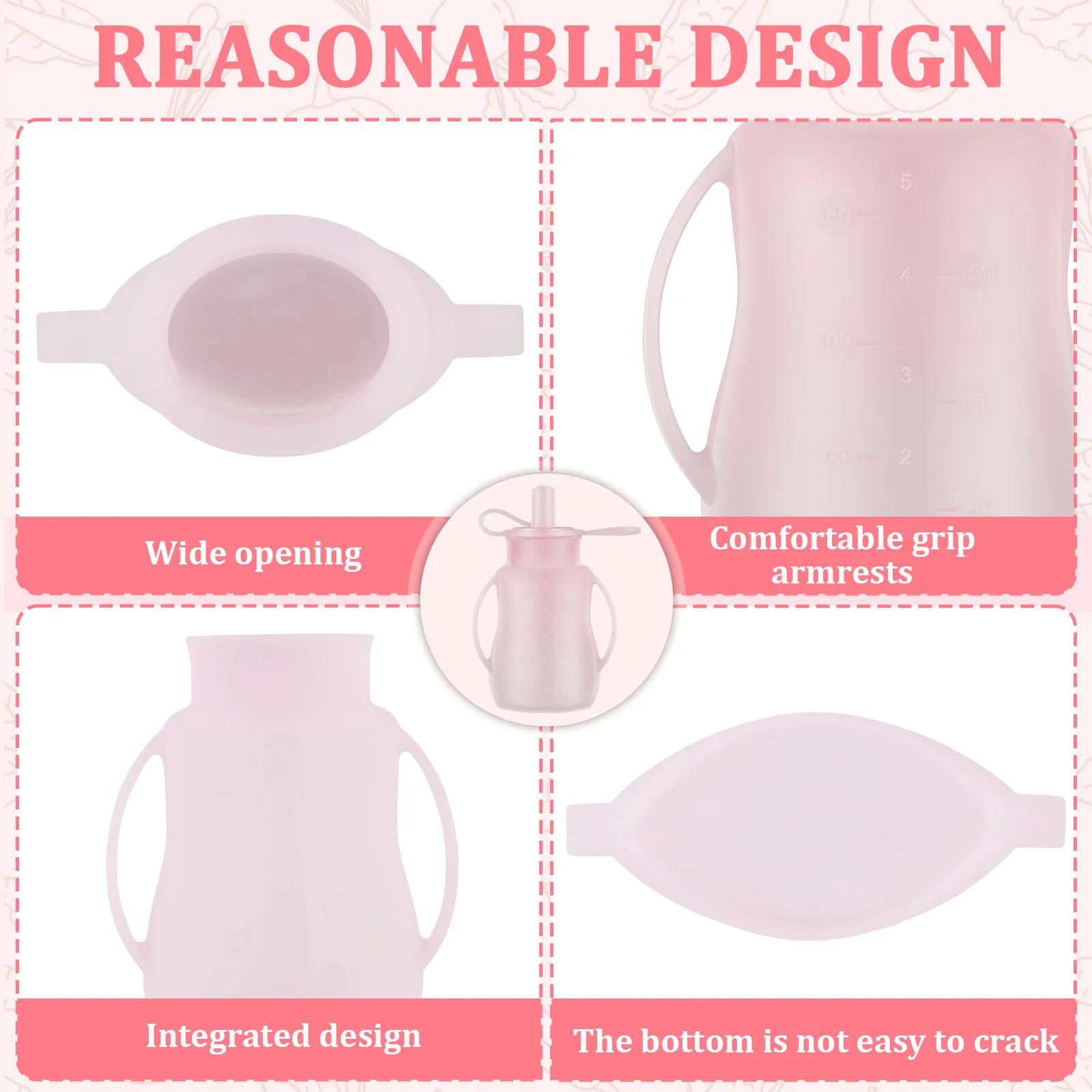 Baby food pouch milk storage bag convenient leak-proof squeeze suckable juice BPA free silicone baby food pouches container 2Pcs