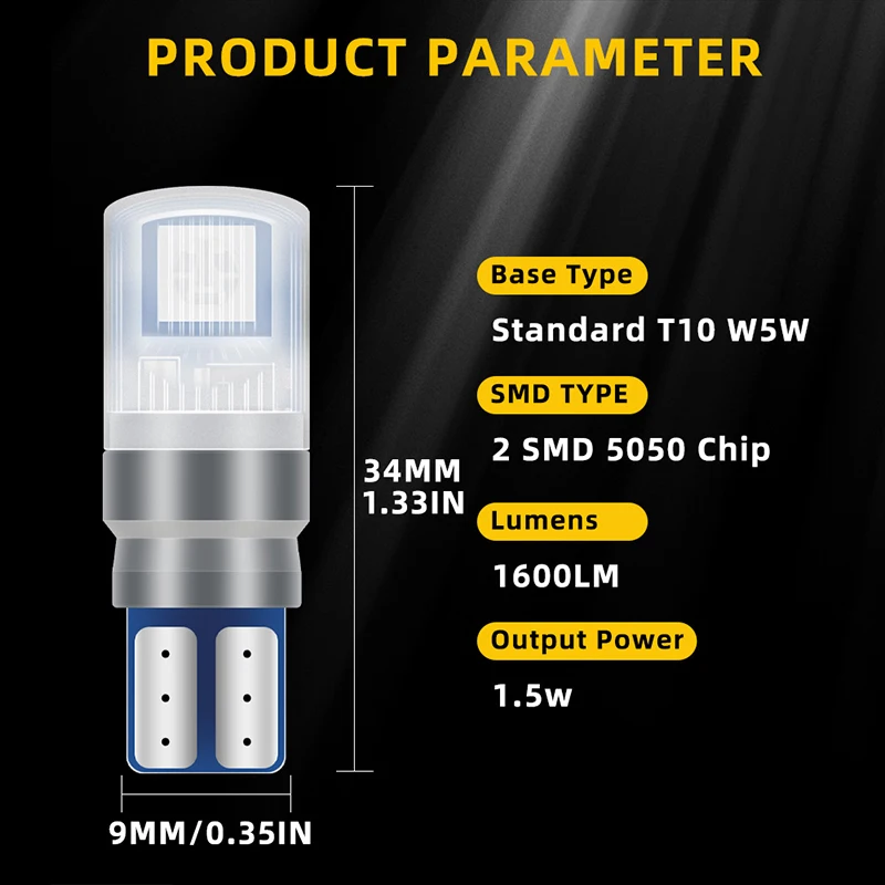 RGB LED   5050 , ڵ ׸ ,    Ʈũ ȣ , 12V, T10 W5w, ǰ 1 Ʈ
