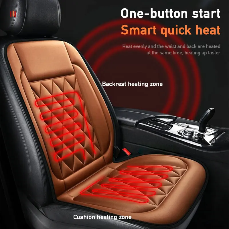 12V Car Driver Heated Seat Cushion Universal Auto Heated Seat Covers Seat Car Heater Cushion