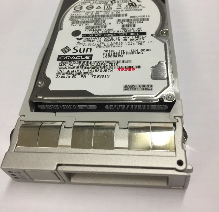 For Sun Oracle 7093015 7093013 7111103 600G 10K SAS 3 2 5 inch hard drive