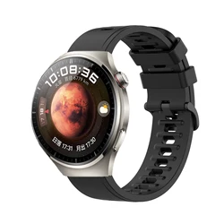 22mm Silicone Smartwatch Strap Bracelet Accessories for Huawei Watch GT2 Pro (Black)