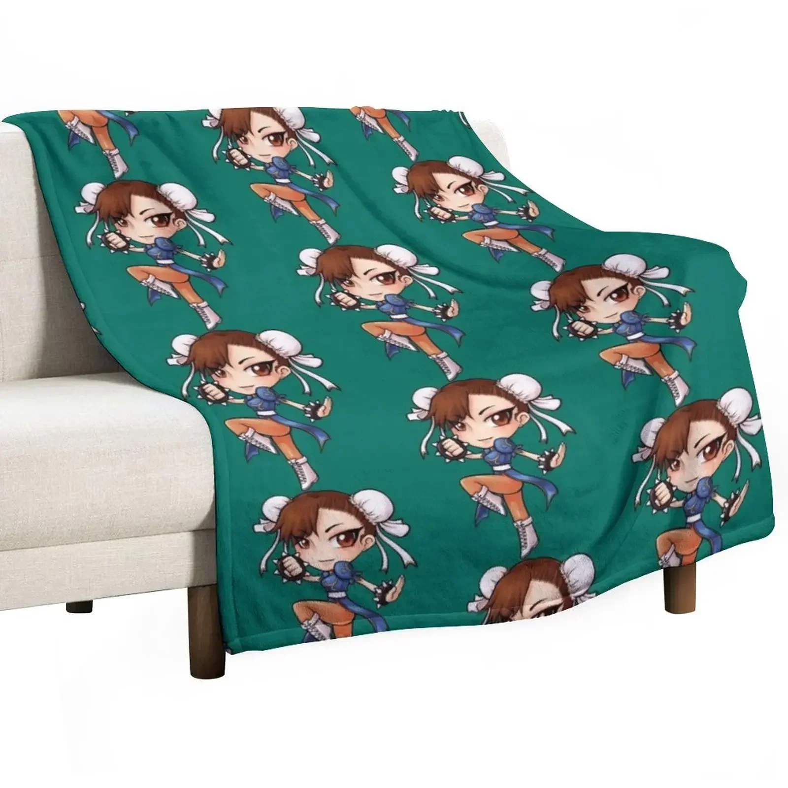 

Chun li Throw Blanket Plaid on the sofa heavy to sleep Blankets