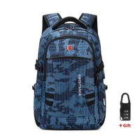 Waterproof 15.6 Inch Laptop Backpack Men USB Charging Anti-theft Swiss Backpack Travel Women Rucksack Male School Bag Mochila 1