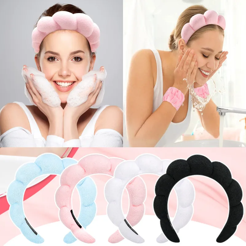 

Multipurpose Sponge Hair Hoop Bands for Women Makeup Bathing Face Washing Yoga Hairband Fixed Hair Accessories Girls Headband