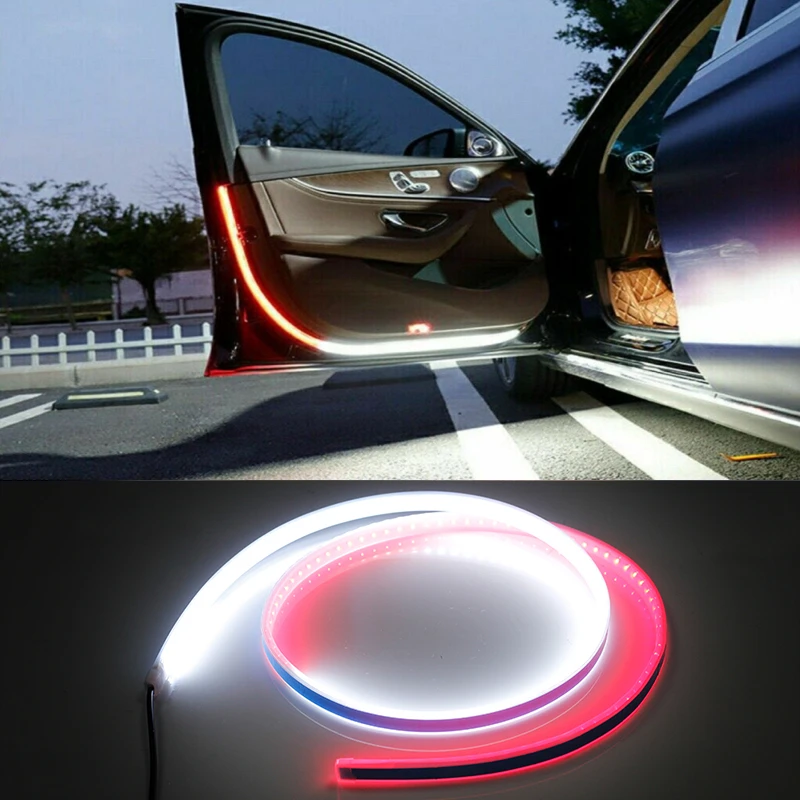 Car Door Decoration Light Strips Strobe Flashing Lights Safety