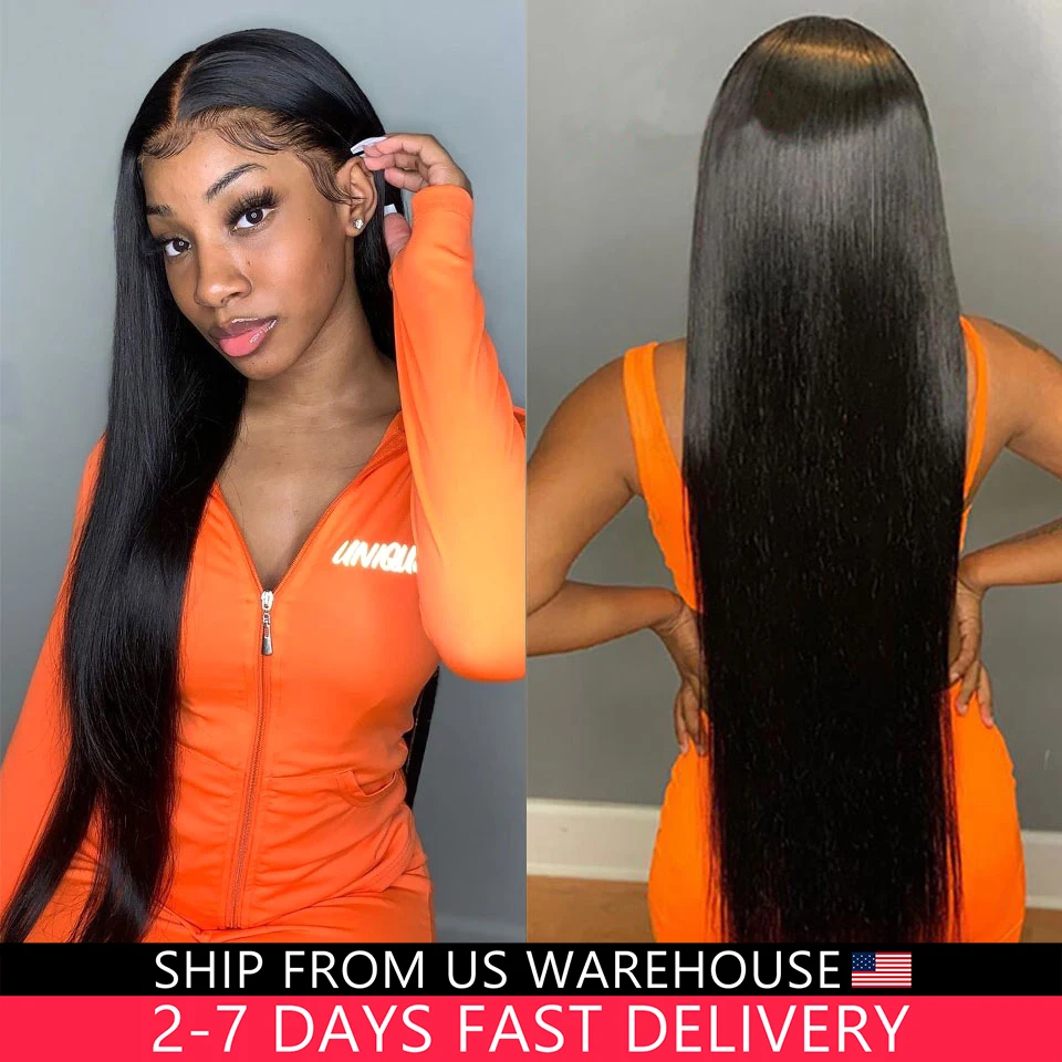 Straight Lace Front Wigs - HD Transparent