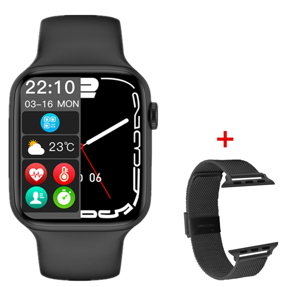 2022 DT NO.1 Sport Smart Watch Series 7 1.9" HD Screen NFC GPS Tracker Bluetooth Call Men Women 45mm Smartwatch for Apple Xiaomi 