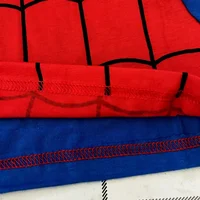 Ensemble pyjama Spiderman super-héros pour tout-petits, vêtements de nuit à manches longues, dessin animé, pour garçons et filles, pyjama Cosplay de héros de noël, vêtements de maison 5