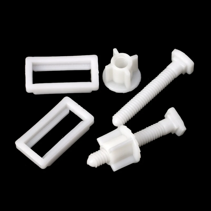 Universal Toilet Seats Screws Expanding Rubber Top Fixed Screws Top Mount Toilet Hinges Easy to Install toilet seat accessories