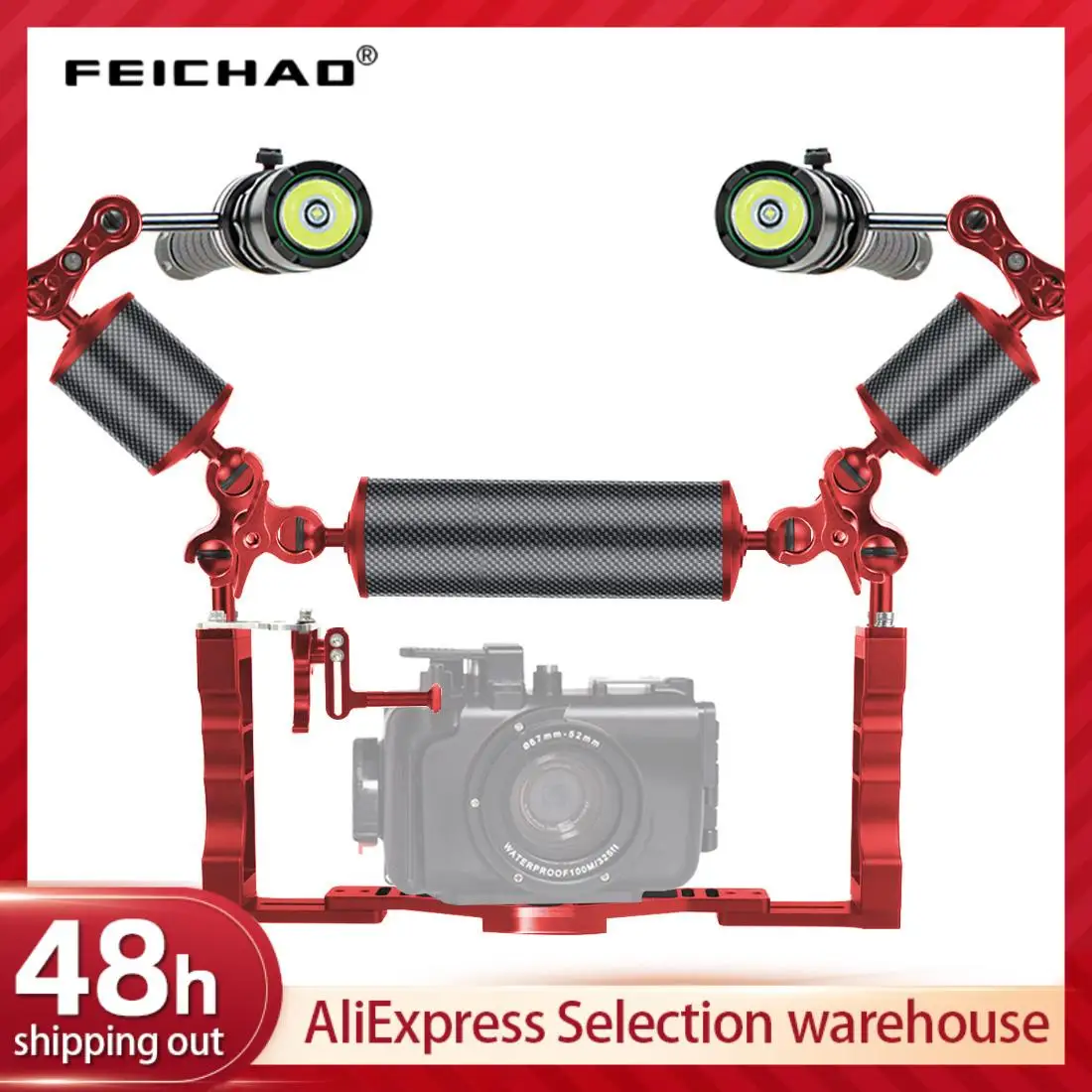 Mango Flotante De Flotador Adaptable Para Gopro Agarre A Prueba De Agua