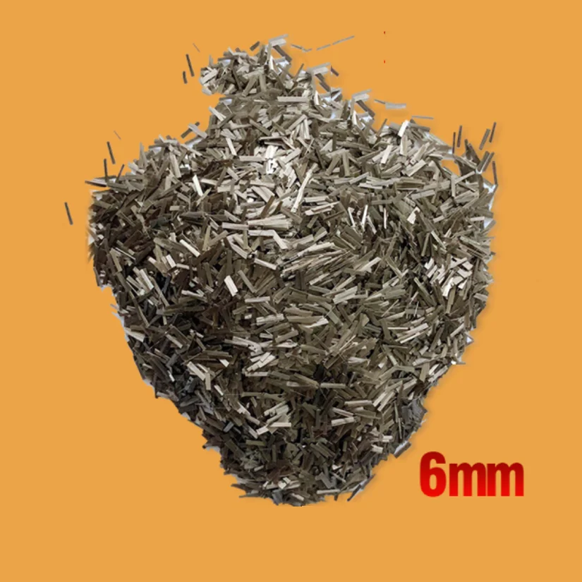 Carbon Fiber Chopped Strand Chopped Basalt Fiber Strand Filament 6mm/12mm Length for Concrete Asphalt Highway Brake Material 1kg