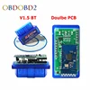 New ELM327 V1.5 Bluetooth-Compatible PIC18F25K80 Chip Double PCB Car Scanner OBD2 ELM 327 1.5 BT/WIFI Auto Code Reader Android 1