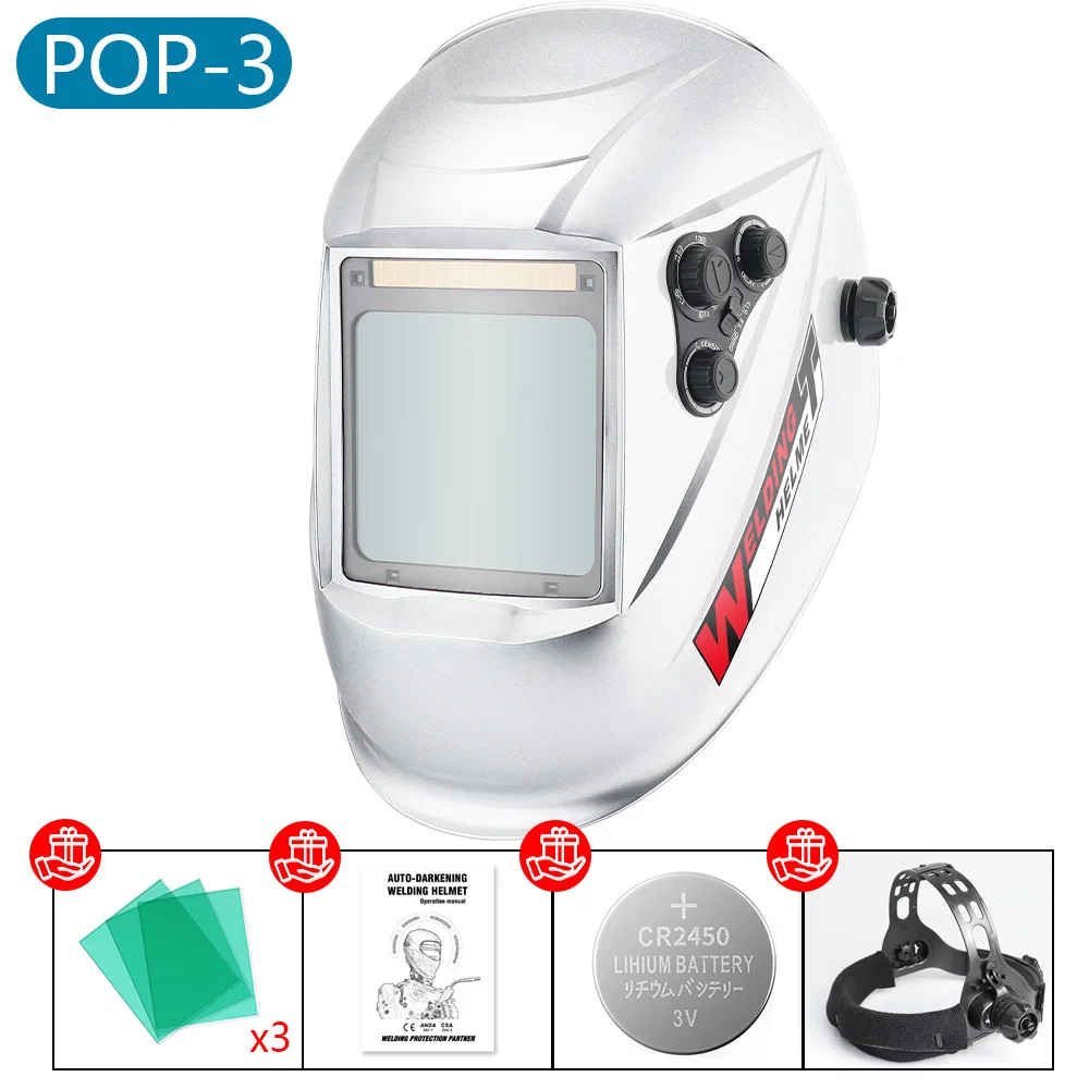 miller tig torch 100*97mm Welder Mask Large View Auto Darkening Welding Helmet True Color DIN4/5-9/9-13 1/1/1/2 Upgrade Helms for Grinder Cutting welding rods Welding & Soldering Supplies