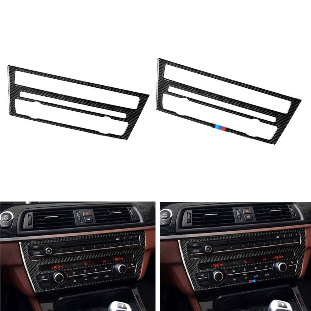 

For BMW F07 5 Series GT 535i 2010 2011 2012 2013 2014 2015 2016 Carbon Fiber Air Conditioning CD Control Panel Sticker Interiors