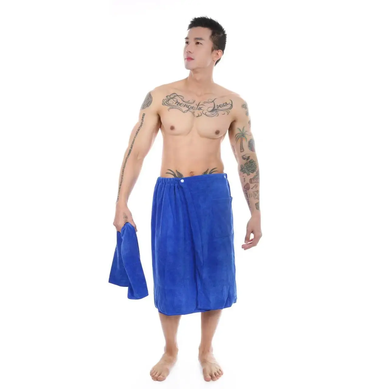Bath Towel for Men Big Size Cotton Bathroom Towels with Pocket Summer Quick Drying Beach Towel Adult Bathrobe Blanket Shawl 2022 5
