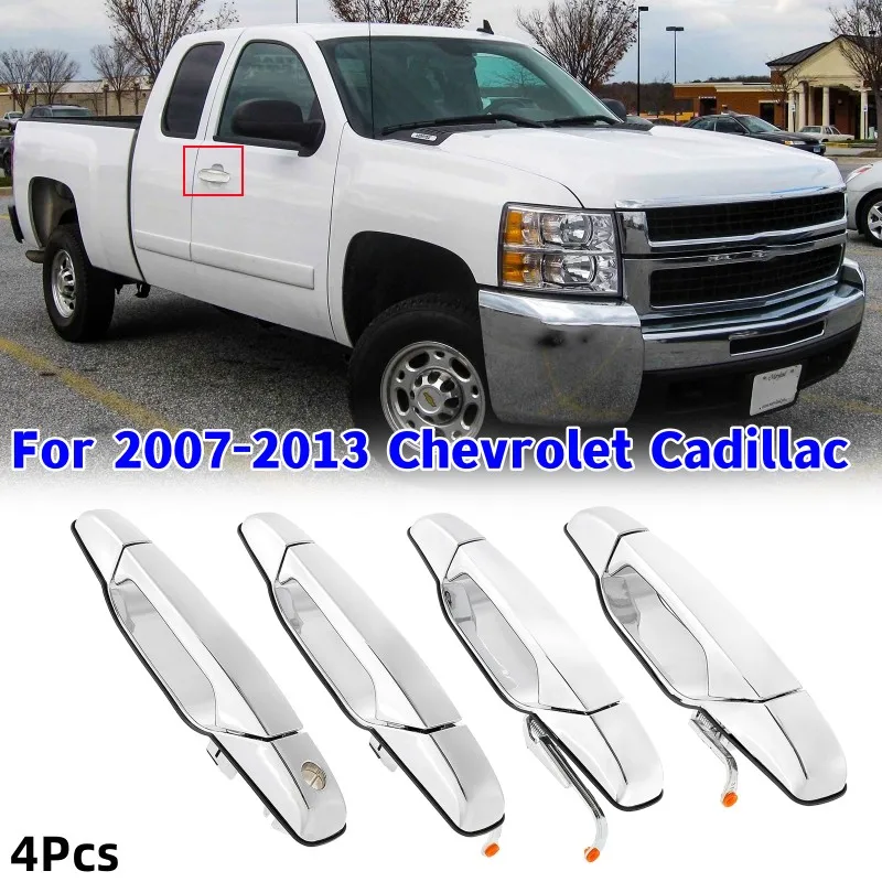 

4Pcs Car Exterior Door Handles For Chevrolet Cadillac 2007-2013 OE# 20828258 22738721 25960525 #15915150 227387