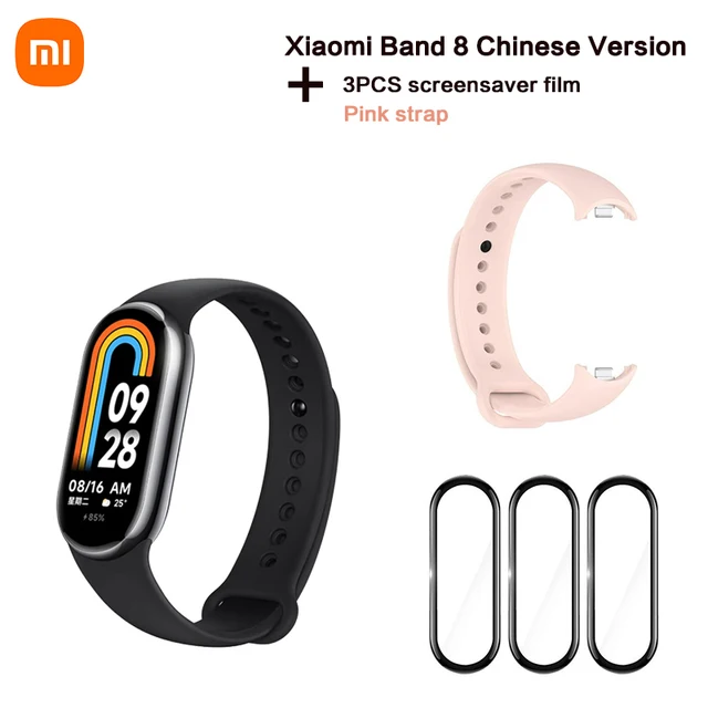 Xiaomi Mi Band 8 NFC Smart Bracelet AMOLED Screen Miband8 Blood Oxygen ...