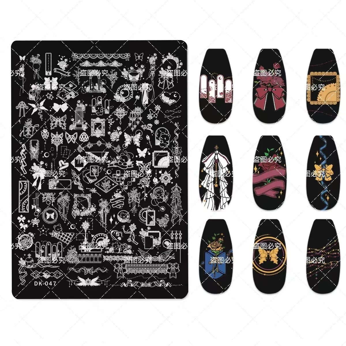 Description Picture 6 of itemAnimal Image Nail Stamping Plates Zebra Leopard Print Stainless Steel Manicure Stencil Cartoon Nail Art Templates Stamp Tools
