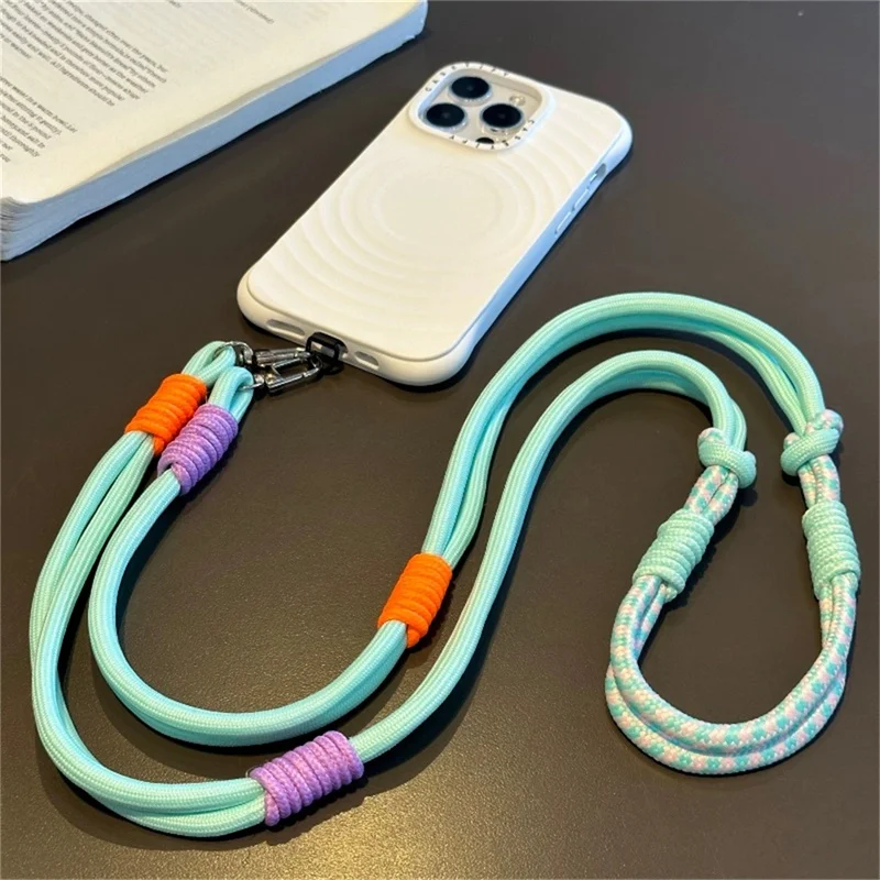 Elegant Crossbody Mobile Phone Lanyard with Stylish Hanging Chain Design