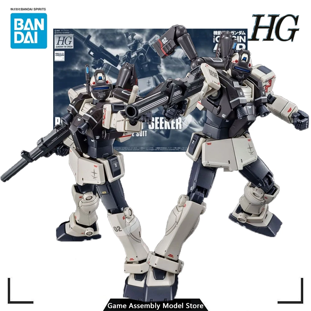 

Bandai Original Genuine Model Kit/144 HG RGM-79V Jim Nightseeker MOBILE SUIT GUNDAM Anime Action Figure Gift for Boys