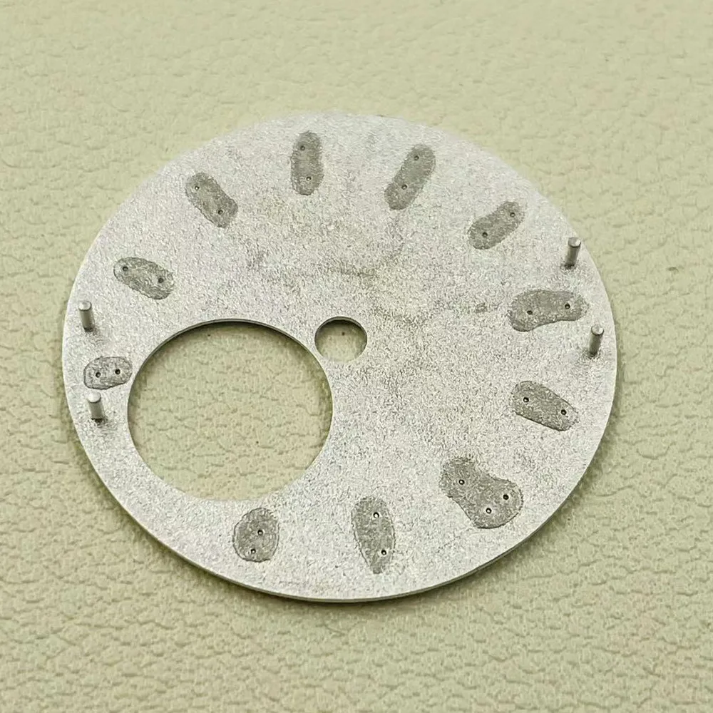 NH38 skeleton dial bar studs luminous dial for NH38 NH34 automatic movement conversion parts