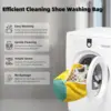 2Pcs Shoe Washing Machine Bag,Quick Easy Cleaning,Laundry Shoe Bag for Washer and Dryer,Shoe Cleaning Bag for Sneaker Most Shoe 2