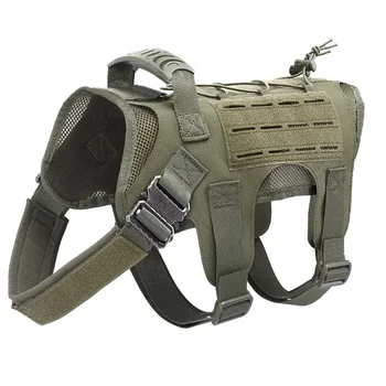 Military Large Dog Harness Pet German Shepherd K9 Malinois Training Vest Tactical Dog Harness And Leash Set For Dogs Accessories 4
