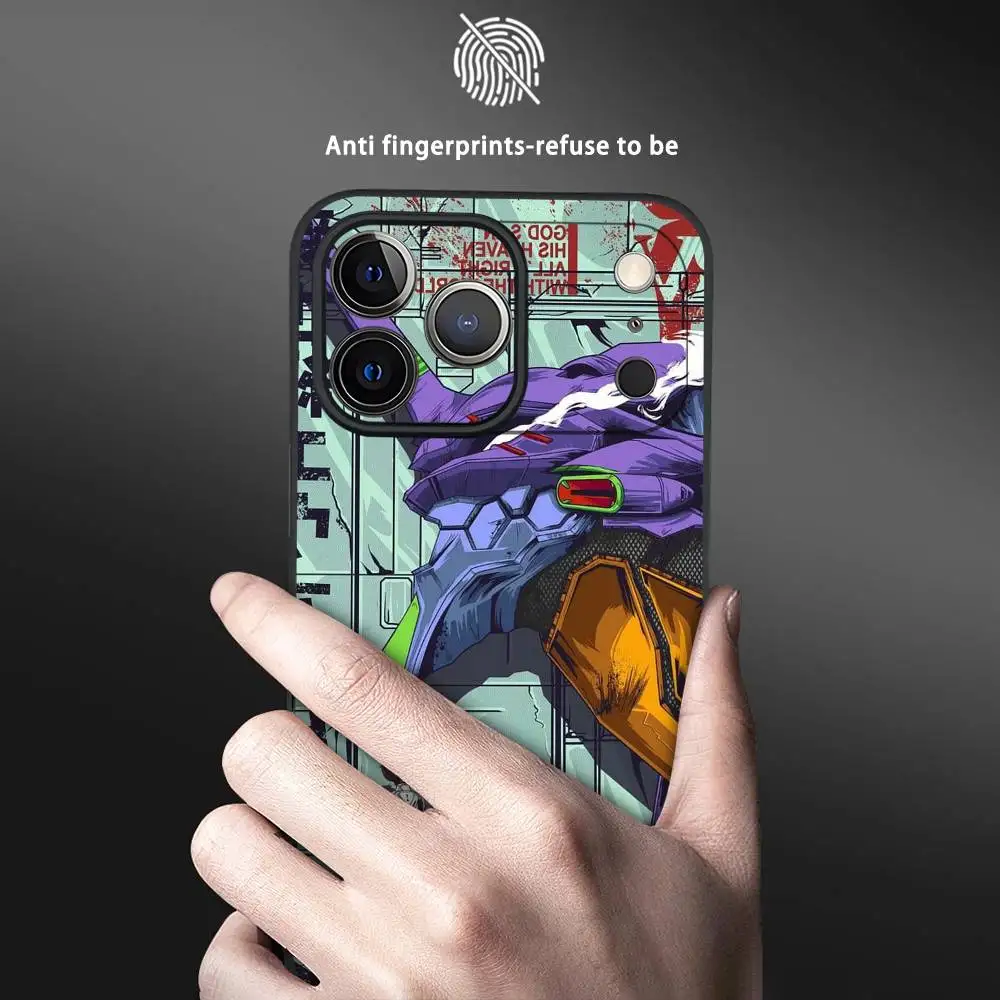 Neon Genesis Evangelion Black Frosted Soft Shell Phone Case