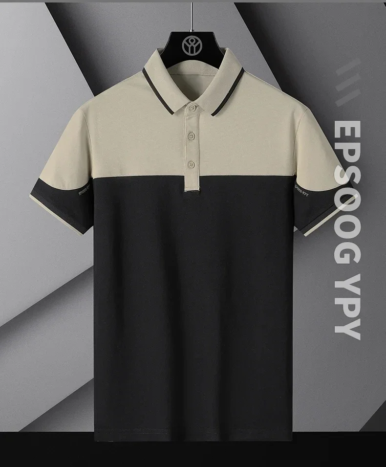 Korea Style 2023 Brand Fashion Polo Shirts Short Sleeve