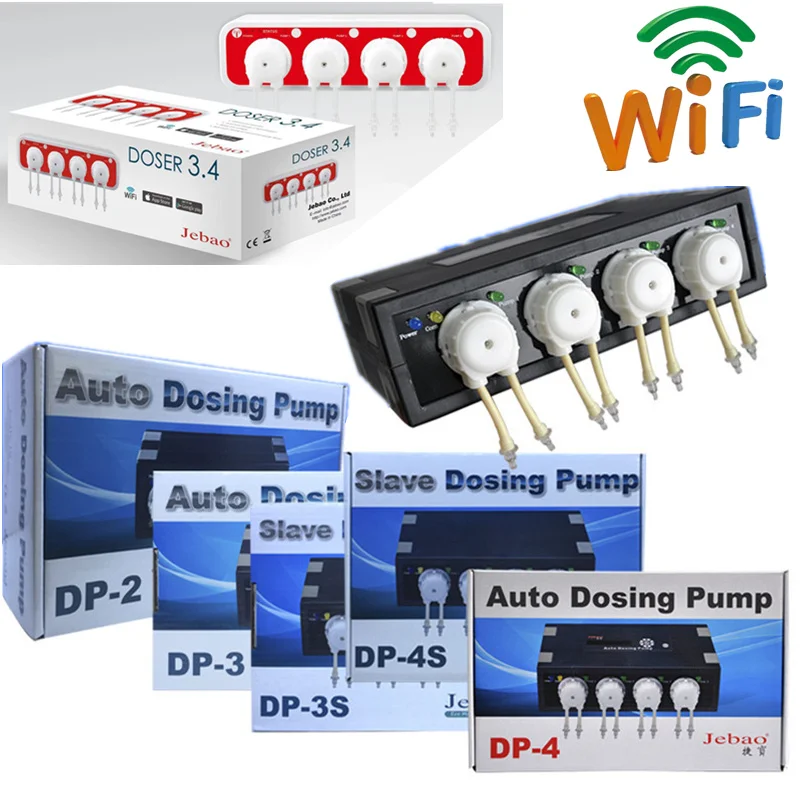 JEBAO JECOD DP2 DP3 DP4 DP-2 DP-3 DP-4 DP3S DP4S DP-3S DP-4S Auto Dosing Pump-Automatic Doser for Marine Reef Doser3.4 2.4 aquarium dosing pump
