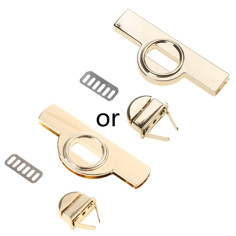 Metal Clasp Turn Lock Twist Locks for DIY Handbag Purse Craft Shoulder Bag Hardw