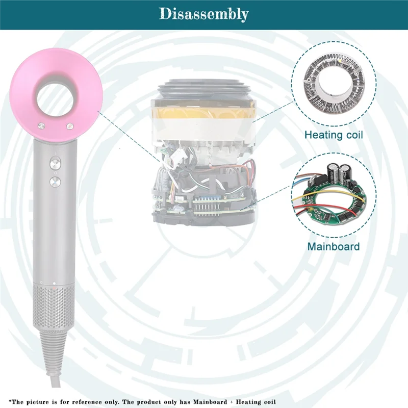 Motherboard Heating Coil Assembly for Dyson Hair Dryer HD01 HD02 HD03 Repair Parts 3