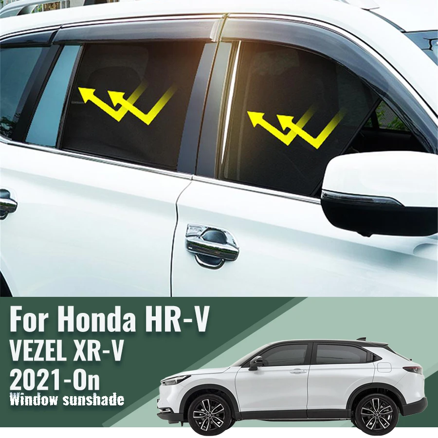 

For Honda HRV HR-V VEZEL XRV XR-V 2022 2023 2024 Rear Side Window Sun Shade Car Sunshade Magnetic Front Windshield Mesh Curtain