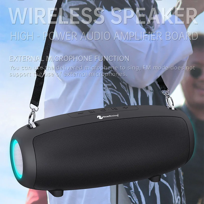 HighPowerBluetoothSpeakersBassPortableColumnTWSWirelessStereo