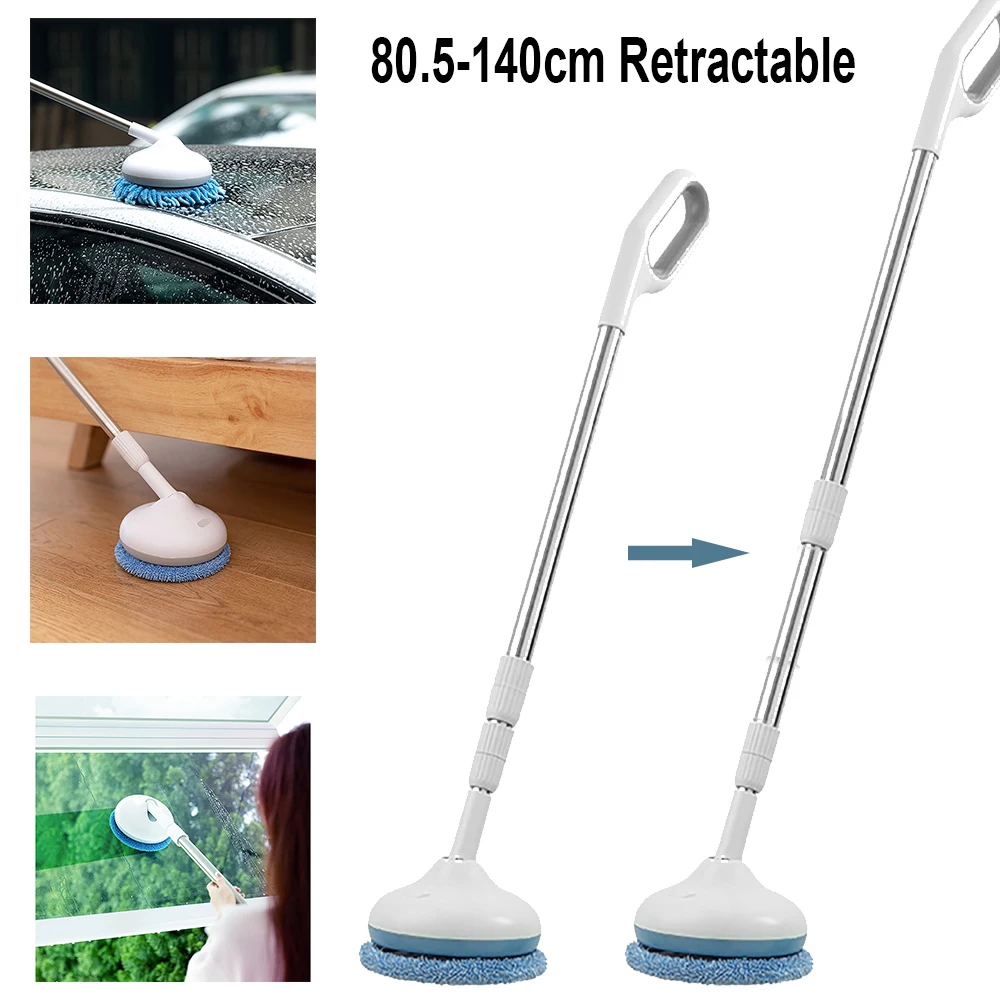 

Electric Cleaning Brush Wireless Bathroom Floor Car Window Glass Cleaner 80.5-140cm Retractable IPX7 Waterproof Type-C charging