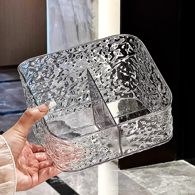 Clear Acrylic Makeup Brush Holder Desk Cosmetic Organizer Lipstick Storage Box Nail Polish Display Stand Rack Jewelry Case 5