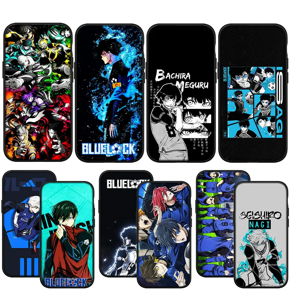 Custodia Morbida Anime Football Blue Lock Per Iphone 15 14 13 12 Mini 11 Pro X Xr Xs Max 7 8 Plus + 15 + 14 + 15Plus Custodia Per Telefono