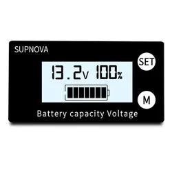 Indicador de capacidade da bateria dc 10v 100v chumbo ácido lítio lifepo4 carro motocicleta voltímetro tensão calibre acessórios