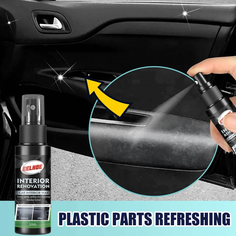 

30/50ml Plastic Restorer Coating For Auto Plastic Trim Rubber Renovator Repair Clean Gloss Shine Seal Brighten Retread