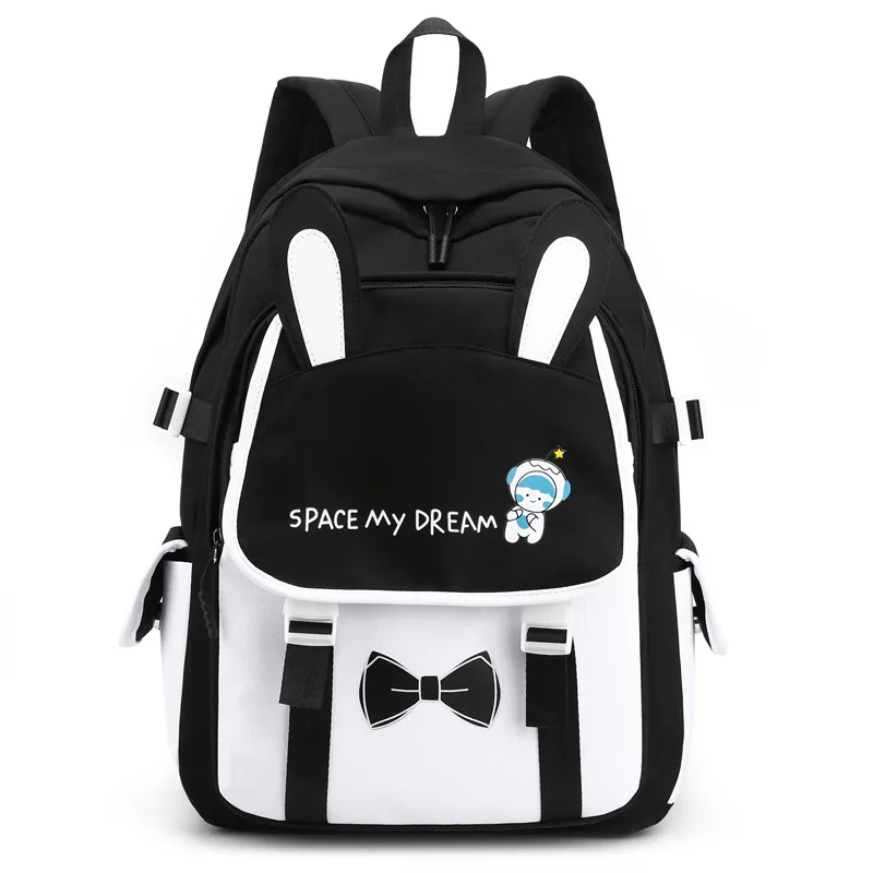 

Middle School Bags for Girls Teenagers Cute Primary Student Backpack Women Nylon Leisure Campus Schoolbag