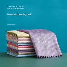 

5Pcs/Set Kitchen Towel Rag Absorbent Glass Microfiber Cloth Cleaning Wipes Window Car Towel Rag Kitchen Accessories