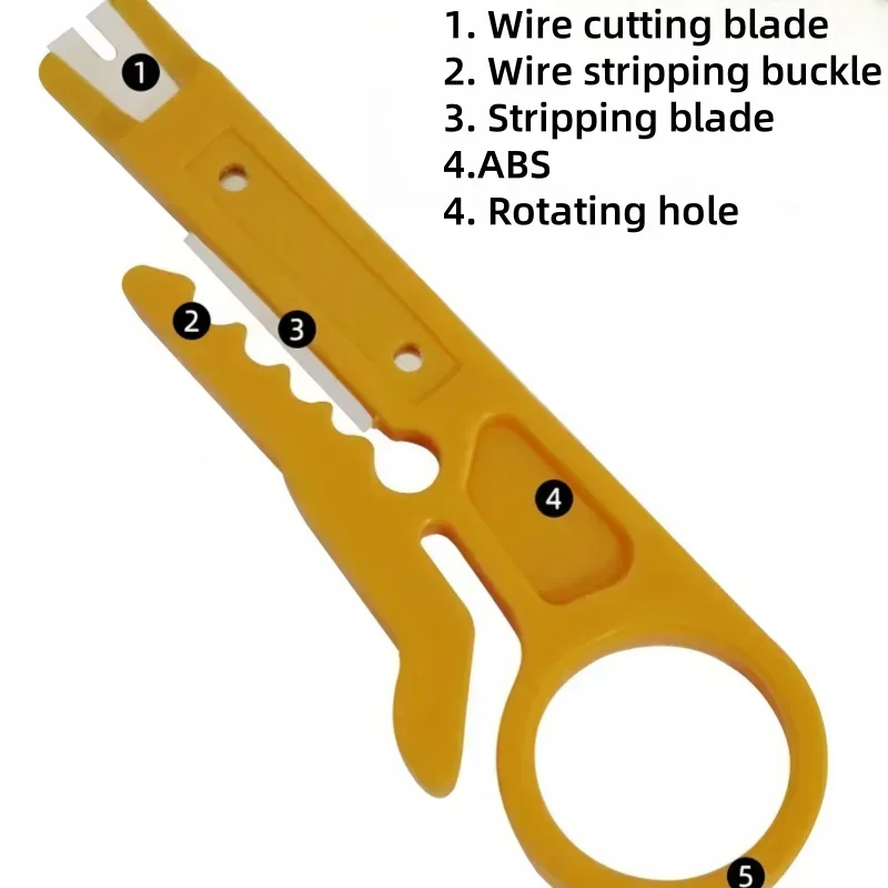 1PC Wire Stripper Knife Crimper Pliers Crimping Tool Cable Stripping Multi Tools