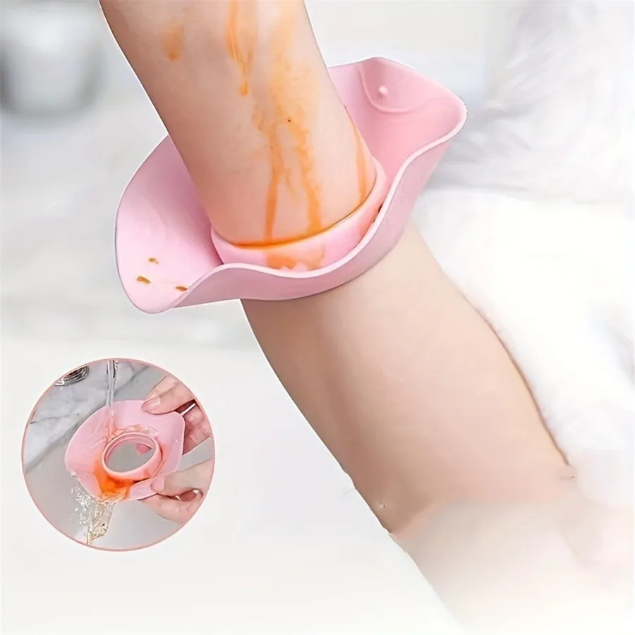 2pcs Wristbands for Women Waterproof Silicone - Splash Proof, Easy to Clean, Reusable Face Washing Accessory