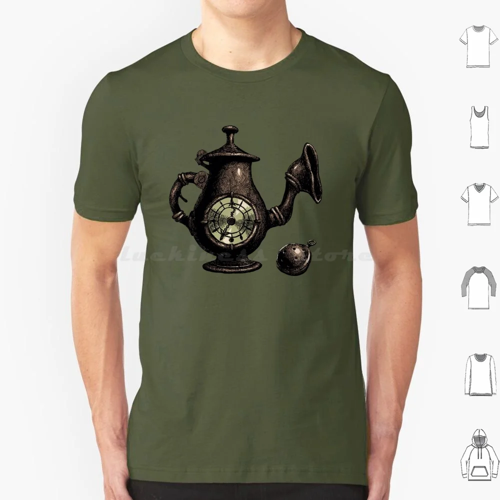 Alice Madness Returns: Teiera Cannon T Shirt Big Size 100% Cotone Alice Alice Madness Returns Madness Returns Alice Madness